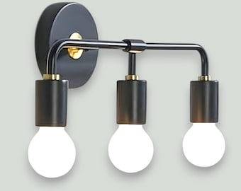 Aplique de pared moderno para tocador: accesorio, iluminación de baño de mediados de siglo, luz de espejo para pasillo