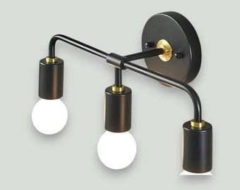 Moderne wandkandelaar: armatuur, badkamerverlichting halverwege de eeuw, spiegellamp voor hal