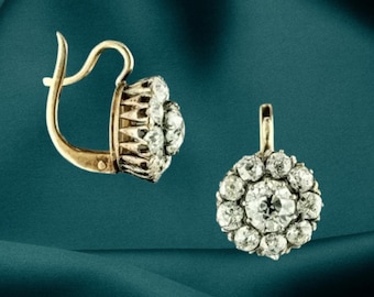 Handgemaakte ronde moissaniet-huwelijksoorbellen | Minimalistische diamanten knuffelhoepels voor dames | 925 sterlingzilveren oorbellen Cadeau voor haar
