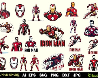 Iron Man SVG-Bundle, Film SVG-Bundle, Superhelden-Svg-Bundle, Superheld-Silhouetten-Svg, Comic-Svg-Png, Comic-Buch-Svg, Avenger-Svg-Bundle