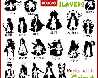 Slayer Team Svg, Anime silhouette svg, Anime My Hero Manga SVG, Anime Best friends, Manga svg, Japanese cartoon, Anime svg Files for Cricut