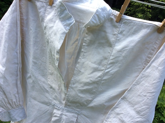 Antique French Linen Artists Smock/Shirt - image 8