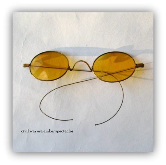 Antique Civil War Era Spectacles - Eyewear- Metal