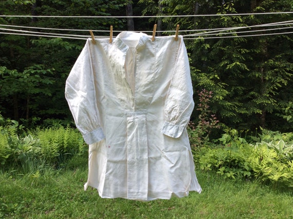 Antique French Linen Artists Smock/Shirt - image 2