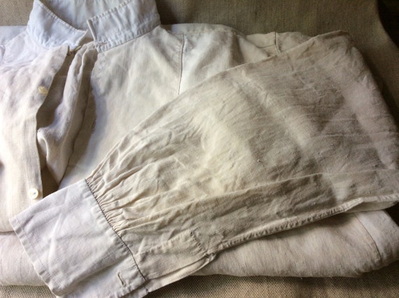 Antique French Linen Artists Smock/Shirt - image 5