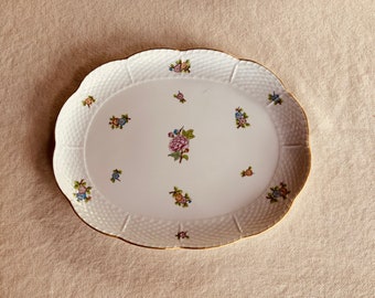 Herend Porcelain Peony Tea Tray