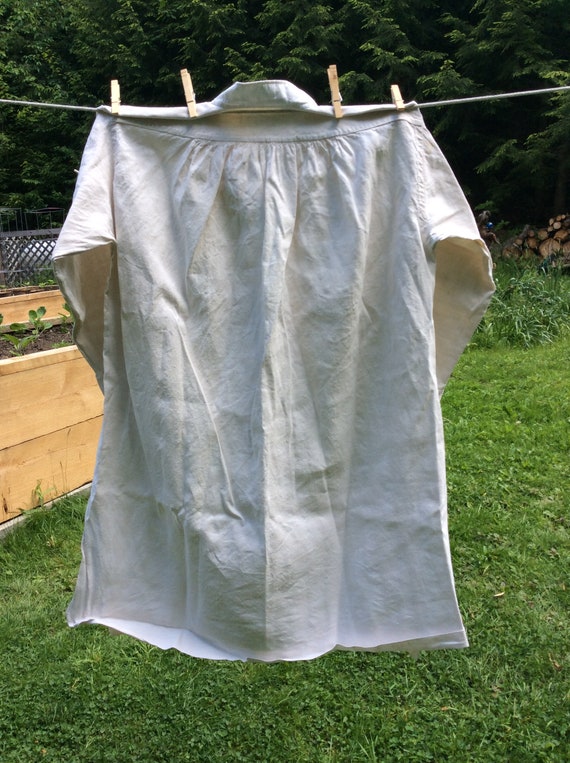 Antique French Linen Artists Smock/Shirt - image 10