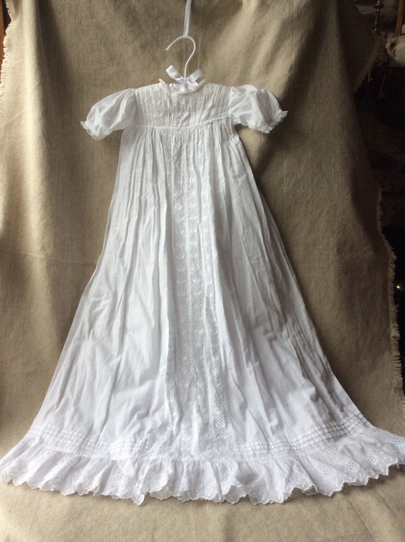 Antique  Christening Gown - 1800's - French -Vict… - image 10