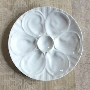 Antique French Porcelain Oyster Plate