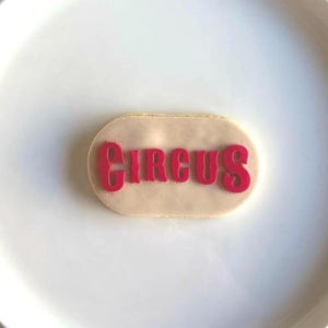 Circus plaque - Outbosser cookies | Cookie embosser | Fondant cutter | Cookie cutter | Stamp | Stamp | Stamp