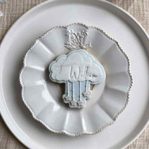 Hanging Star Cloud - Outbosser cookies | Cookie embosser | Fondant cutter | Cookie cutter | Cookie stamp | Stamp | Stamp