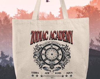 Zodiac Academy Tote Bag, Zodiac Academy Merch, Celestial Heirs Band, Professor Lance Orion, Fantasy Reader
