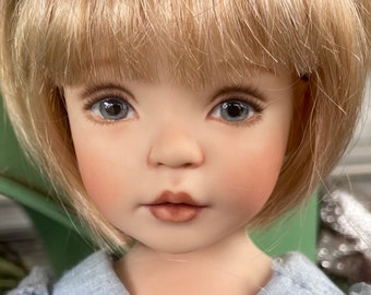 Tina, 12” porcelain doll sculpted by Dianna Effner, china painted by me