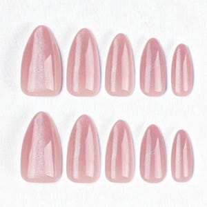 Cat Eye Magnetic Press On Nails: Hand-Painted Nail Art Set