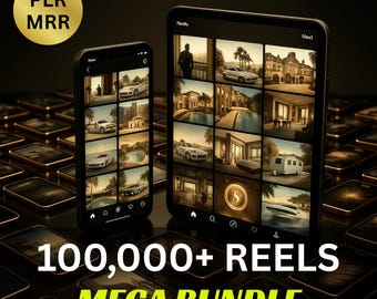 100,000+ Faceless Reels Bundle | Viral Video Content with PLR & MRR (Digital Download)