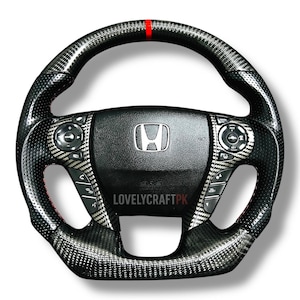 Carbon Fiber Steering Wheel: Honda Accord 9th Gen (2013-2017) Custom Interior Upgrade