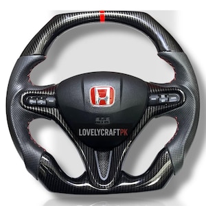 Carbon Fiber Steering Wheel For Honda Civic FD2 FN2 2006-2012