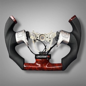 Toyota Corolla Wooden Steering Wheel: JDM Sport Upgrade (2007-2010 Direct Fit Replacement)