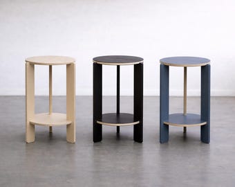 Modern Plywood Stool, Versatile Bedside Table or Plant Stand