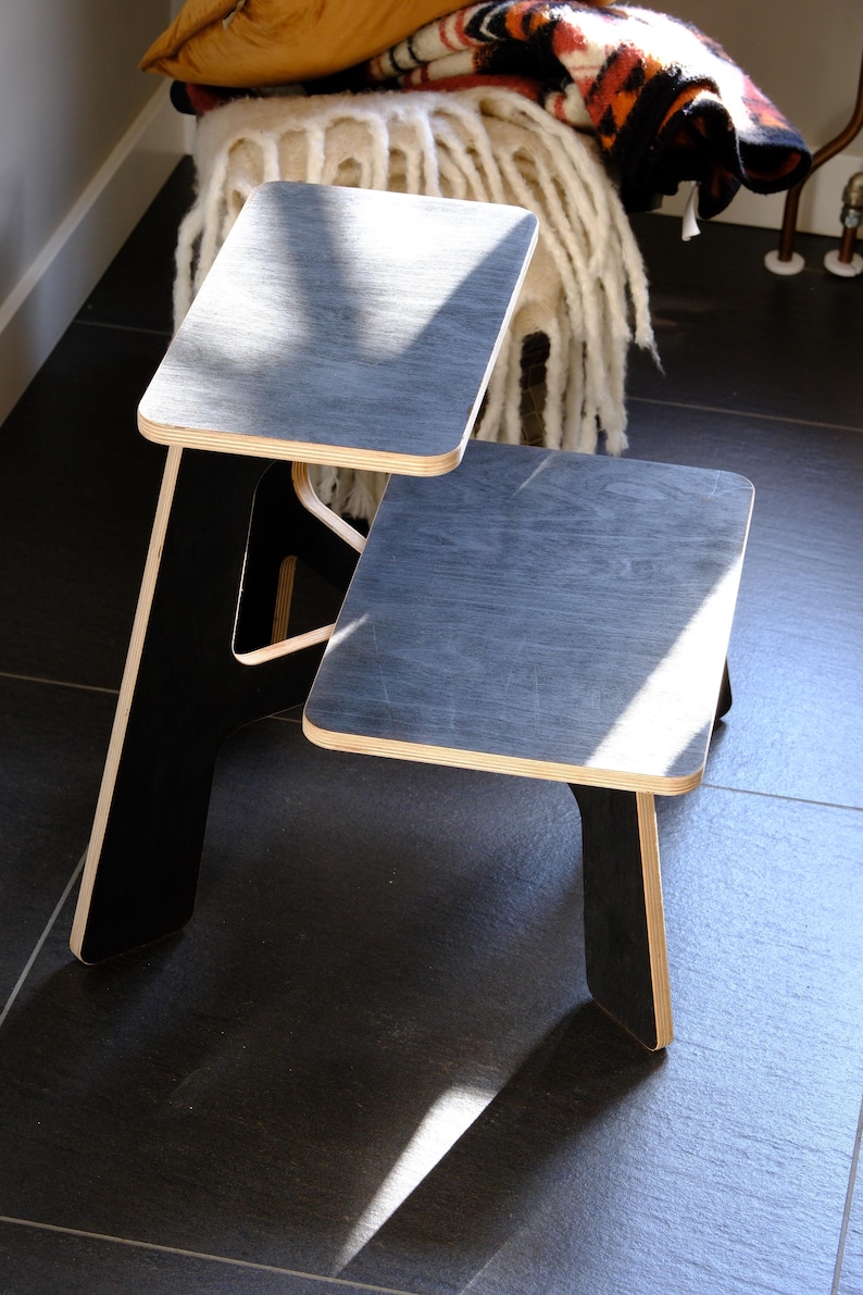 Minimalist Step Stool | Birch Plywood Stool, Side Table or Nightstand image 7