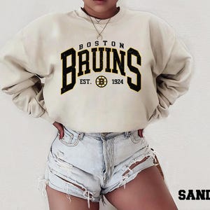 Boston Bruins Sweatshirt, Vintage Bruins Hockey Shirt, Retro NHL Sports Tee, Game Day Fan Gift Unisex.....|||