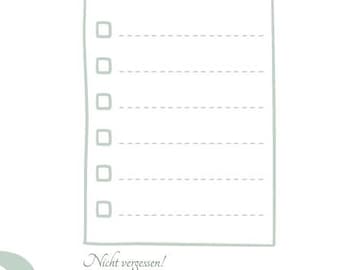 To-do-Liste zum Ausdrucken (PDF) – Aufgabenplaner A4 – Minimalistisches Design – Sofort Download