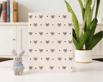 Cute Little Bow Custom iPad Case for 2025 2024 Air 7/6/5 iPad 10 10.9", 10.2" iPad Pro 11"12.9" 13" iPad Mini 6/7 with Pencil Holder Cover