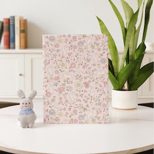 Cute Bunny Flower Pink iPad Case Cover for 2025 2024 Air 7/6/5 iPad 10 10.9&quot;, 10.2&quot; iPad Pro 11&quot;12.9&quot; 13&quot; iPad Mini 6/7 with Pencil Holder