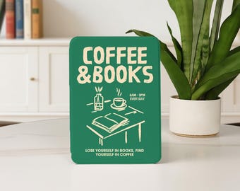 Coffee & Books レトログリーン Kindle ケース Kindle 第12世代 2024年モデル Paperwhite 第10/11/12世代 第5/6/7世代用 Colorsoft 7インチ 6インチ カスタムケースカバー ハンドストラップ付き