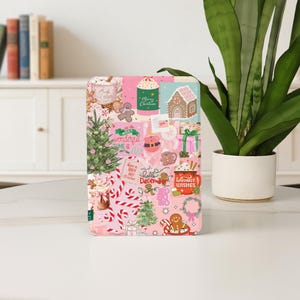 Funda Colorsoft de 7" con diseño navideño para Kindle Basic 12.ª generación (2024), Paperwhite 10/11/12.ª, 5/6/7.ª generación, personalizada, con correa de mano.