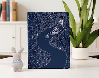 星空クジラ iPadケース 2025 2024 Air 7/6/5 iPad 10 10.9インチ、10.2インチ iPad Pro 11インチ、12.9インチ、13インチ iPad Mini 6/7 ペンシルホルダー付き