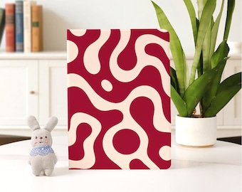 Funda personalizada con diseño de rayas abstractas para iPad (modelos A16, Air 7, 6 y 5 de 2025, iPad 10 de 10,9 y 10,2 pulgadas, iPad Pro de 11, 12,9 y 13 pulgadas, iPad Mini 6 y 7, con portalápices)