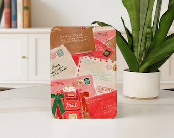 Funda creativa navideña para Kindle (compatible con Kindle 12.ª generación, básico, 2024, Paperwhite, 10.ª/11.ª/12.ª, 5.ª/6.ª/7.ª generación) Colorsoft de 7 pulgadas, personalizada con correa de mano