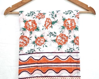 Handblockdruck-Sarong aus Baumwolle: Strandschal