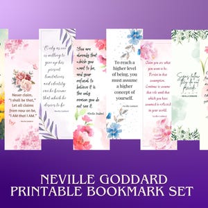 Neville Goddard Printable Bookmarks For Manifestation Pros | Manifestation Bookmarks, Law of Assumption, Instant Download, Spiritual Gift