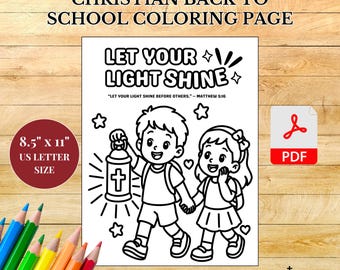 Ausmalbild „Lass dein Licht leuchten“: Aktivität für den Sonntag in der Kirche (PDF-Download)