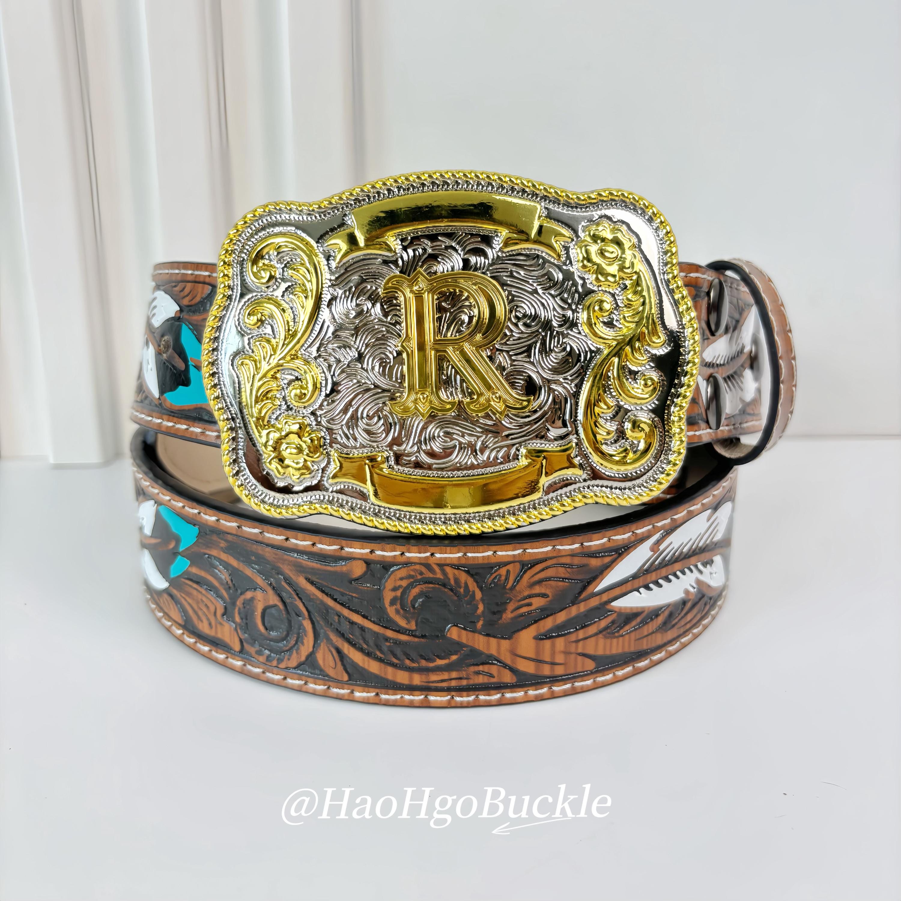 Personalized Monogrammed Belt Buckles for Men and Women｜Custom