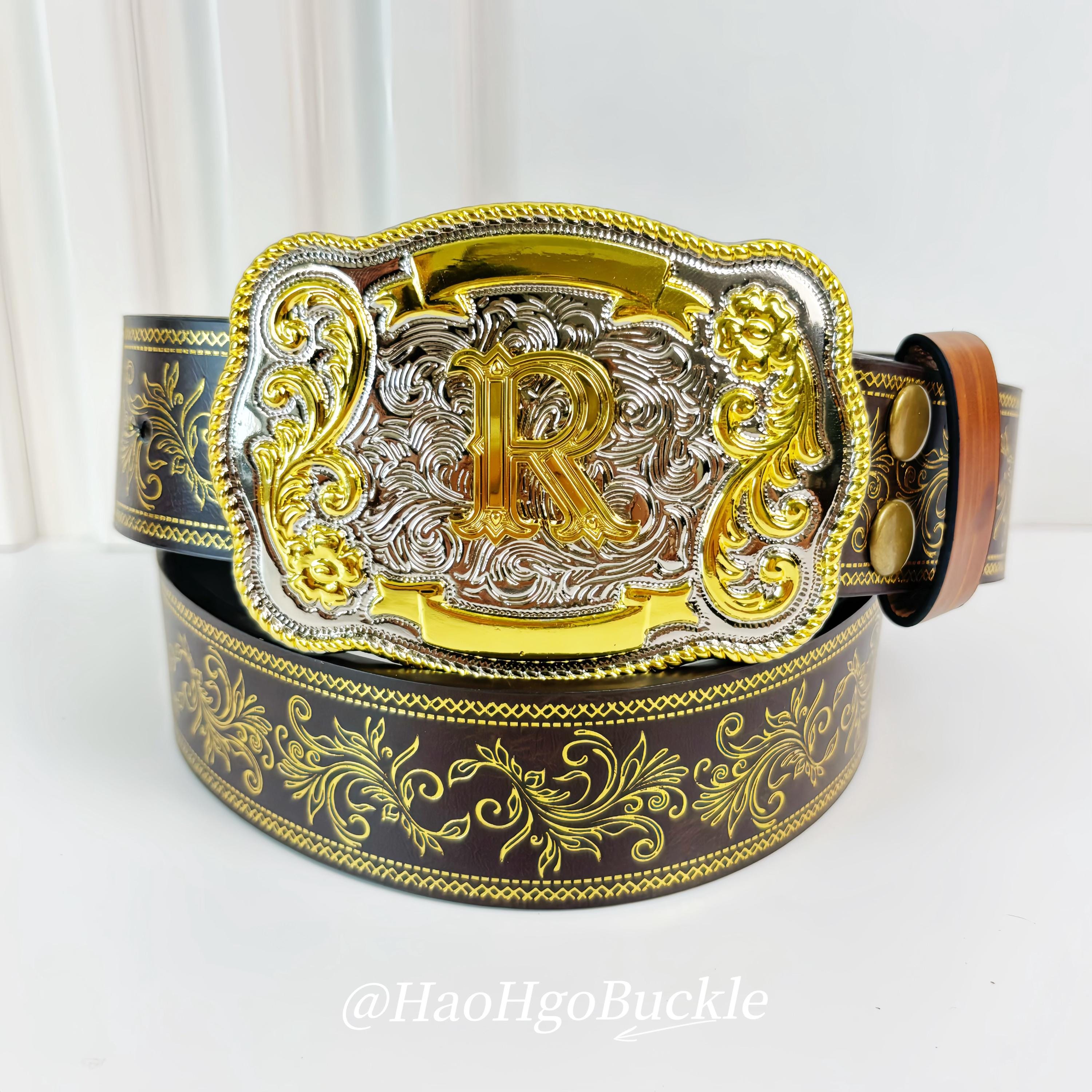 Personalized Monogrammed Belt Buckles for Men and Women｜Custom