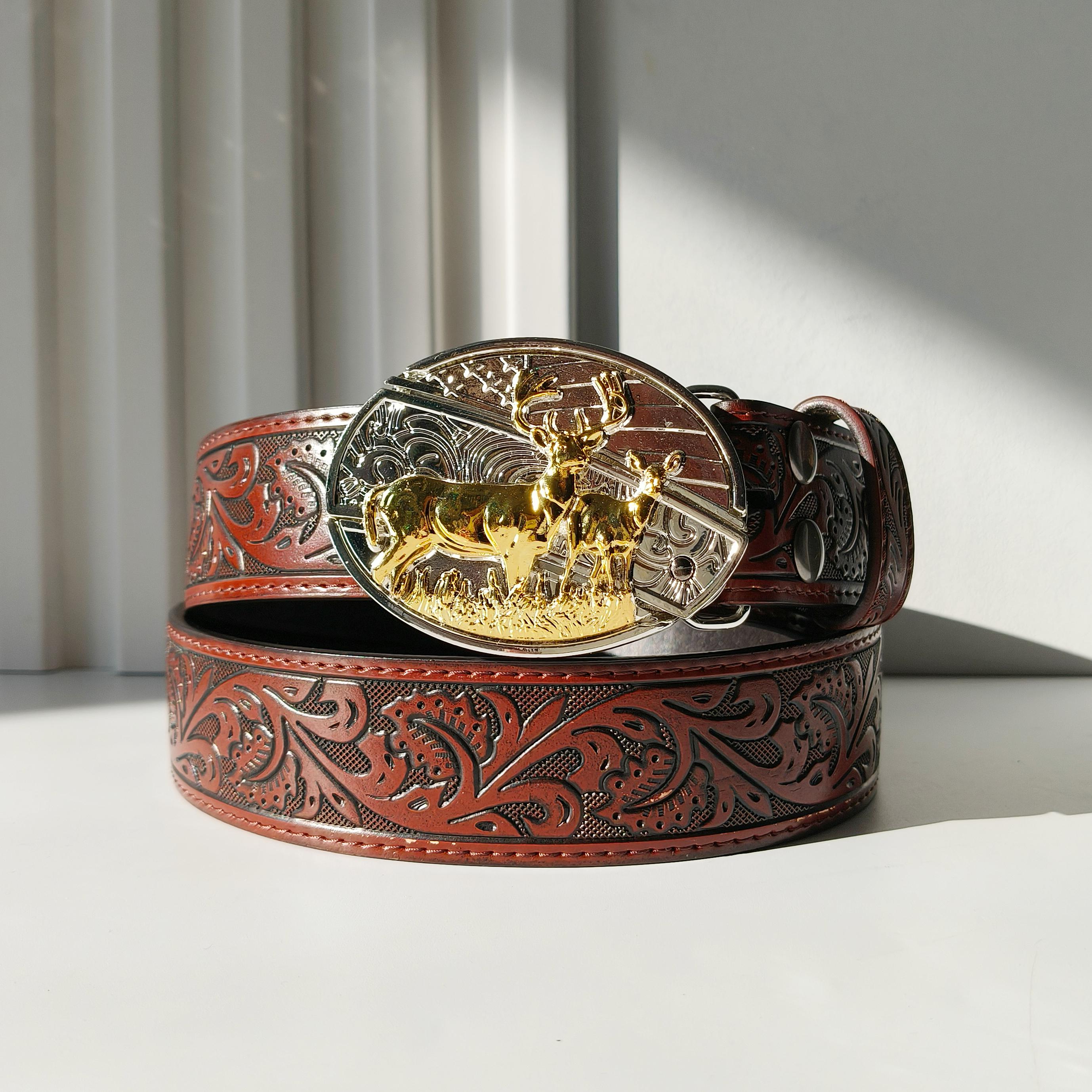 Ceinture Western Cowboy Rodéo Boucle Hommes Femmes Style Bohème Accessoire Ceinture 2