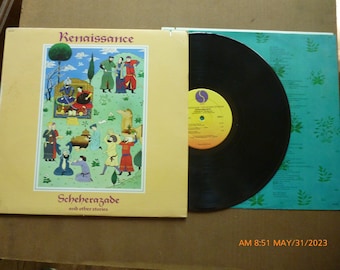Renaissance "Scheherazade & Other Stories" vinyl LP Sire records SR 6017 1977 original insert with lyrics