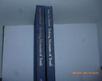 Fishing & Hunting Moments of Truth 2 Vol. Set 1975 Winchester Press Hardcover  Great Gift for the Sports Enthusiast Illustrated
