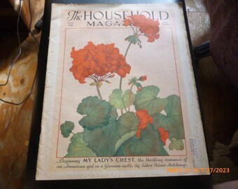 The Household Magazine July 1932 Vintage Magazine Fashion Recipes Patterns Ads Gift Idea Crafting Art Projects