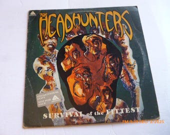 The Headhunters 1975 Survival of the Fittest LP White Label Promo Arista Al-4038 First Pressing RARE Awesome Gift Herbie Hancock Funk Jazz