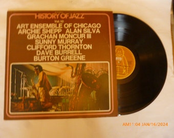 History of Jazz Vol. 10 LP BYG Records 529-610 Art Ensemble of Chicago Shepp Silva Murray