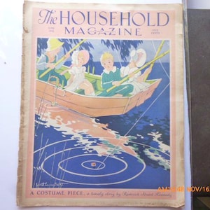 The Household Magazine June 1932 Vintage Magazine Fashion Recipes Patterns Ads Gift Idea Crafting Art Projects