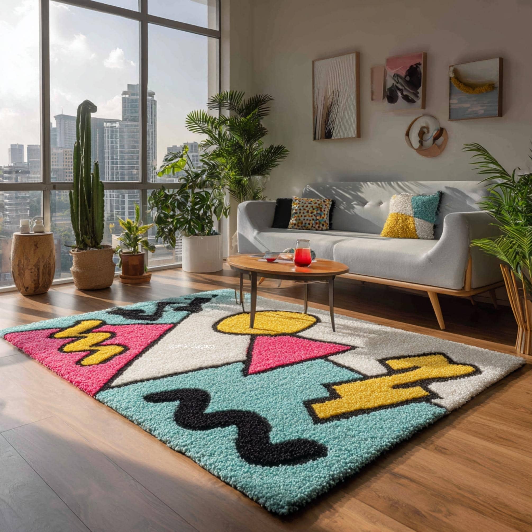 80s Shell Rug USA　ビンテージ　ラグ　絨毯ブランケット 80s Shell Rug USA ビンテージ ラグ 絨毯ブランケット - メルカリ