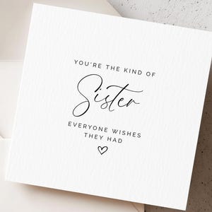 Personalized Card for Sister, Editable Thank You Card Template, DIY Printable Birthday Happy Birthday or Thankyou Message Instant Download