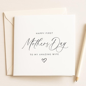 Mother’s Day Card for Wife Editable Printable, From Husband to Amazing Wife, DIY Personalized Card Template, Instant Download for Her