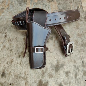Leather Western Holster: Colt SAA 1873, Cowboy Action, Cross Draw