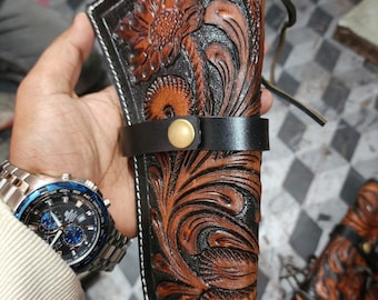 Handmade Leather Fast Draw Holster: Colt SAA, Ruger, Uberti - Western Cowboy Style